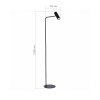 ST LUCE SL1006.405.01 Торшер ST-Luce Черный/Черный LED 1*3W 3000K АРПЕРА