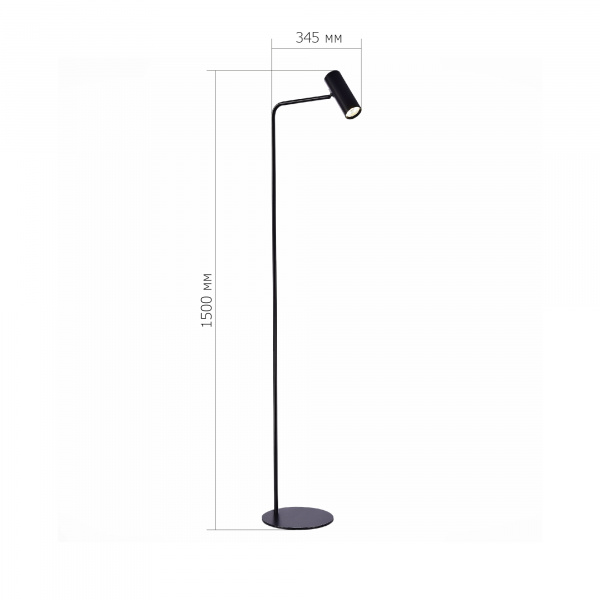 ST LUCE SL1006.405.01 Торшер ST-Luce Черный/Черный LED 1*3W 3000K АРПЕРА