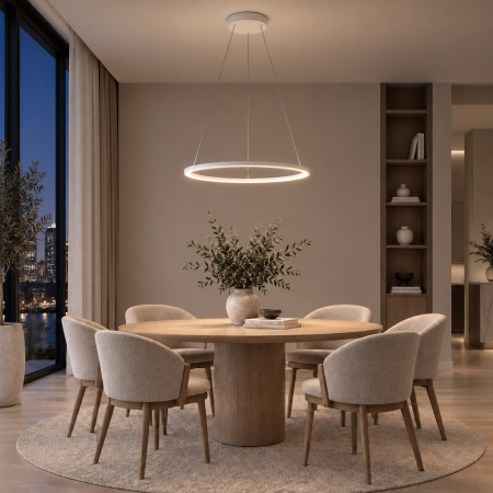 ST LUCE ST603.543.22 Светильник подвесной ST-Luce Белый/Белый LED 1*22W 4000K Подвесные светильники