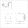 Настенный светильник ODEON LIGHT HIGHTECH 4222/4WL