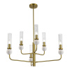 ST LUCE SL1244.303.06 Светильник подвесной ST-Luce латунь/прозрачный E14 6*40W МЕДЕА