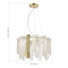 ST LUCE SL1636.203.06 Люстра подвесная ST-Luce Золотистый/Белый, Золотистый E14 6*40W СКОЛАРЕ