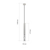 ST LUCE SL1577.503.01 Светильник подвесной ST-Luce Белый/Белый LED 1*5W 3000K ФИЦОРИО