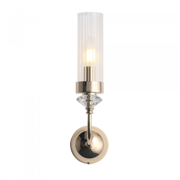 ST LUCE SL1402.201.01 Светильник настенный ST-Luce Золото/Прозрачный E14*1 40W ЭЛЕГРА