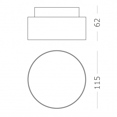 ST LUCE ST166.432.17 Светильник потолочный Черный LED 1*12+5W 3000K 1 190Lm Ra>90 120 ° IP20 D115xH62 85-265 Накладные светильники