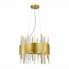 ST LUCE SL1633.203.08 Люстра подвесная ST-Luce Матовое золото/Матовое золото,Прозрачный E14 8*40W ОЛЬВЕРА