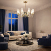 ST LUCE SL1400.303.08 Люстра подвесная ST-Luce Латунь/Латунь, Прозрачный E14 8*40W ИЛЛЮМИА