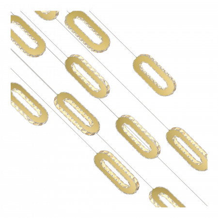 ST LUCE SL6506.203.12 Светильник подвесной ST-Luce Золотистый/Золотистый, Прозрачный LED 12*9W 3000K ЛУНГО