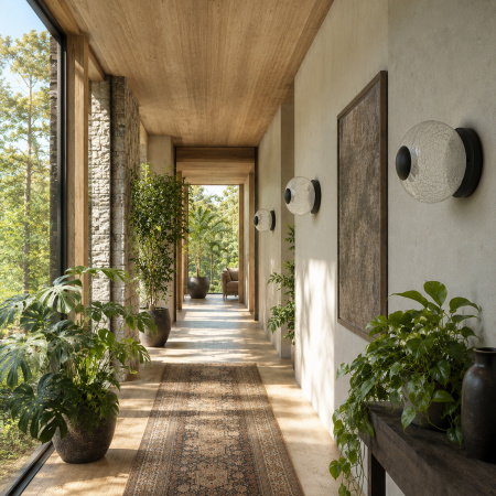 ST LUCE SL6120.401.01 Светильник настенный ST-Luce Черный/Прозрачное кракелированное стекло LED 1*8,5W 3000K ПИК