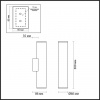 Настенный светильник ODEON LIGHT HIGHTECH 3833/2WA