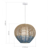 ST LUCE SL1514.513.01 Светильник подвесной ST-Luce Белый/Бежевый,Синий E27 1*40W ВИМИНИ