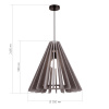 ST LUCE SL3002.403.01 Светильник подвесной ST-Luce Черный/Бежевый E27 1*60W СЕНТИТО