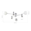 EVOLUCE SLE1105-102-06 Светильник потолочный Хром/Белый GU10+E27 3+3*5+60W РАЙТО