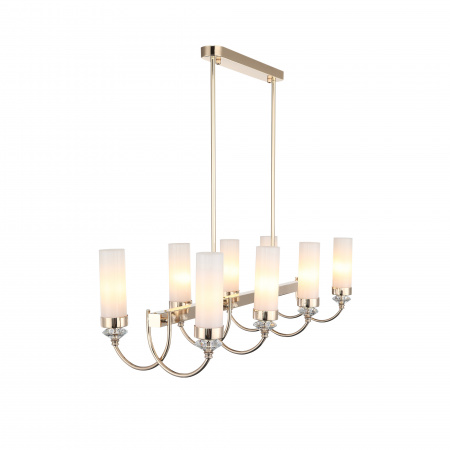 ST LUCE SL1402.263.08 Люстра подвесная ST-Luce Золото/БелыйE14*8 40W ЭЛЕГРА