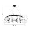 ST LUCE SL1189.403.10 Люстра подвесная ST-Luce Черный/Опал G9 10*5W БЕАТА