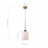 ST LUCE SL1404.303.01 Светильник подвесной ST-Luce Латунь/Прозрачный E14*1 40W ВЕРИТАС