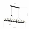ST LUCE SL6610.403.26 Светильник подвесной ST-Luce черный/белый LED 1*50W 4000K МОНРО