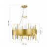 ST LUCE SL1633.203.12 Люстра подвесная ST-Luce Матовое золото/Матовое золото,Прозрачный E14 12*40W ОЛЬВЕРА