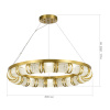 ST LUCE SL6011.303.01 Светильник подвесной ST-Luce Латунь/Прозрачный LED 1*50W ЭСМЕ