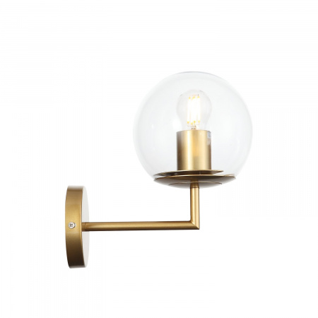 ST LUCE SL1150.201.01 Светильник настенный ST-Luce Матовое золото/Прозрачный E27 1*40W ЛИОРА