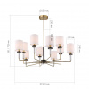 ST LUCE SL1404.303.10 Люстра подвесная ST-Luce Латунь/Прозрачный E14*10 40W ВЕРИТАС