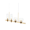 ST LUCE SL1119.203.04 Светильник подвесной ST-Luce Золотистый/Прозрачный E14 4*40W ТЕРЕЗА