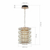 ST LUCE SL6137.203.01 Светильник подвесной ST-Luce медь/прозрачный E14 1*40W СТРОЦЦИ