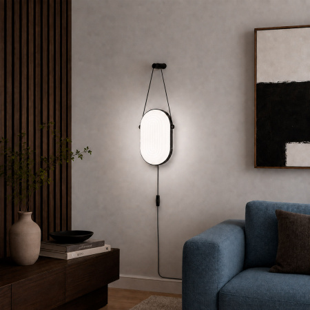 ST LUCE SL1302.401.01 Бра ST-Luce Черный/Белый LED 1*9W 3000K АЙРЕ
