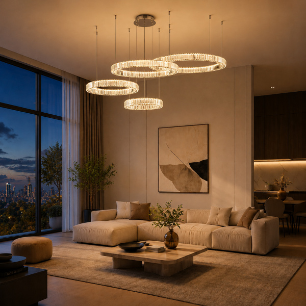 ST LUCE SL1622.303.04 Люстра подвесная ST-Luce Латунь/Прозрачный LED 1*190W 4000K ТИВОЛИ