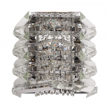 ST LUCE SL6137.101.02 Светильник настенный ST-Luce никель/прозрачный E14 2*40W СТРОЦЦИ