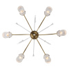 ST LUCE SL1401.303.06 Люстра подвесная ST-Luce Латунь/Латунь, Прозрачный E14 6*40W ЛЮМИНЕРА
