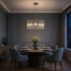 ST LUCE SL1656.113.06 Люстра подвесная ST-Luce Никель/Прозрачный E14 6*40W ЭПИКА