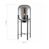 ST LUCE SL1050.715.01 Торшер ST-Luce Черный/Дымчатый E27 1*40W БУРАСКА