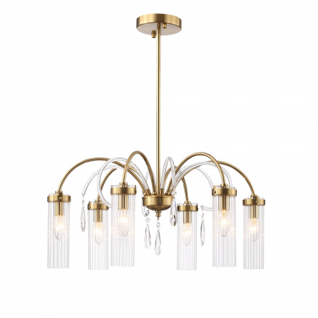ST LUCE SL1401.303.06 Люстра подвесная ST-Luce Латунь/Латунь, Прозрачный E14 6*40W ЛЮМИНЕРА