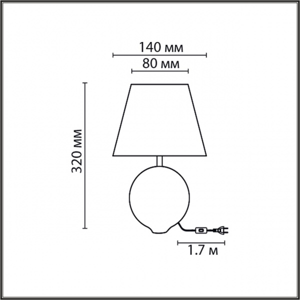 Настольная лампа LUMION MODERNI 8140/1T