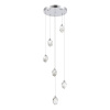 ST LUCE SL6114.103.06 Светильник подвесной ST-Luce Хром/Прозрачный LED 6*3W 3000K КАСКАТО