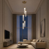 ST LUCE SL6236.303.05 Светильник подвесной ST-Luce Латунь/Прозрачный LED 5*12W 4000K ШАМПАНЬ