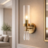 ST LUCE SL1400.301.01 Светильник настенный ST-Luce Латунь/Прозрачный E14*1 40W ИЛЛЮМИА
