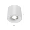 ST LUCE ST761.533.10 Светильник потолочный белый LED 1*10W 3000K 530Lm Ra 90 36° IP20 D80xH70 170-240VV Накладные светильники