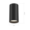 ST LUCE ST170.402.01 Светильник потолочный Черный GU10 1*50W IP20 D52xH100 220V Без ламп Накладные светильники