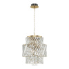 ST LUCE SL6138.303.04 Светильник подвесной ST-Luce латунь/прозрачный E14 4*40W РИТЦ