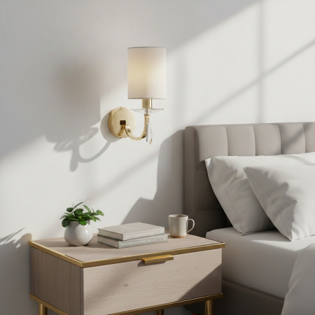 ST LUCE SL1405.221.01 Светильник настенный ST-Luce Латунь/Прозрачный E14*1 40W ЭЛЕГАНС