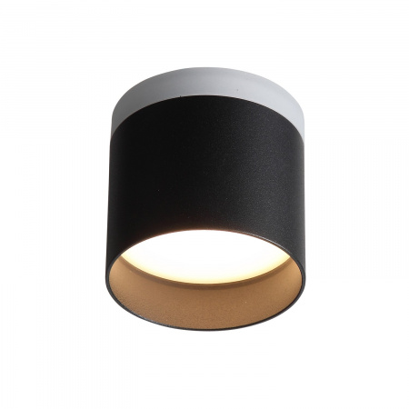 ST LUCE ST102.402.12 Светильник потолочный Черный LED 1*12W 3000K 936Lm Ra>80 120° IP20 D100xH90 170-240V Накладные светильники