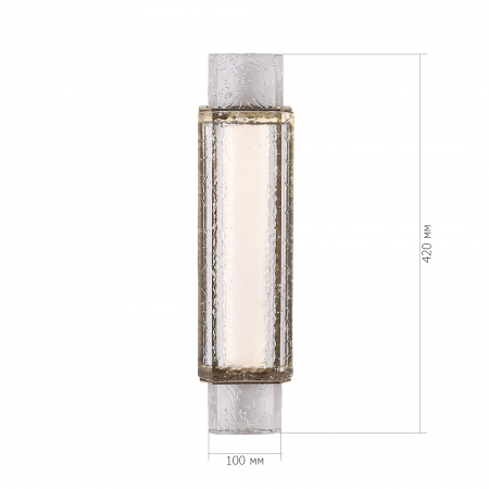 ST LUCE SL6140.301.01 Светильник настенный ST-Luce латунь/прозрачный LED 1*11W 3000K ЭЙС