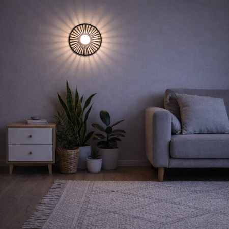 EVOLUCE SLE6022-401-01 Светильник настенный черный/черный, белый G9 LED 1*5W ЛУНА