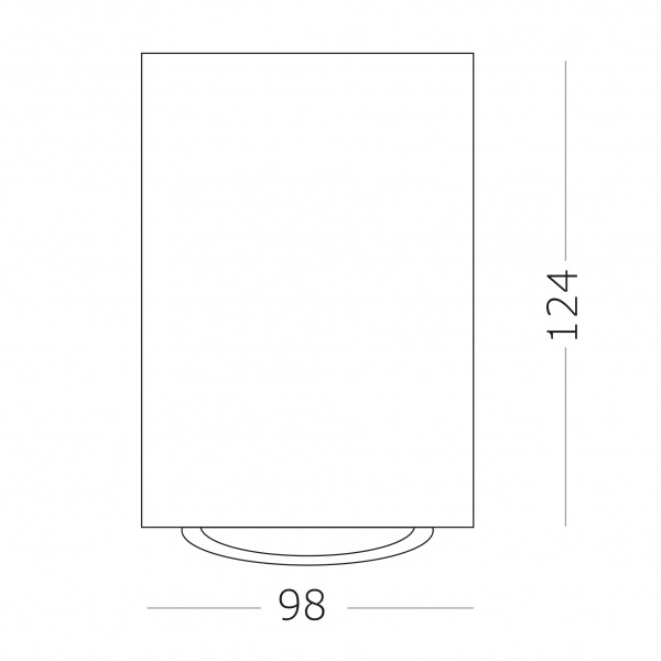 ST LUCE ST108.517.01 Светильник потолочный Белый GU10 1*50W  IP20 D98xH124 220V Без ламп Накладные светильники