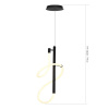 ST LUCE SL6102.403.16 Светильник подвесной ST-Luce Черный/Белый LED 1*16W 3000K САГРАТО
