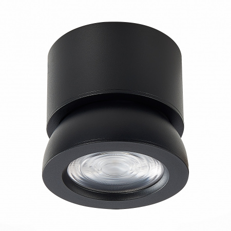 ST LUCE ST654.442.10 Светильник потолочный Черный LED 1*10W 4000K 850Lm Ra>90 38° IP20 D95xH96 180-240V Накладные светильники