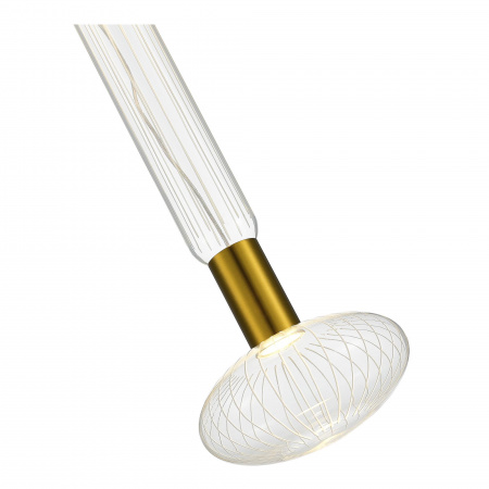 ST LUCE SL6117.213.02 Светильник подвесной ST-Luce Латунь/Золотой, Прозрачный LED 2*3W 3000K ТАККЕ