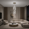 ST LUCE SL6205.303.09 Светильник подвесной ST-Luce Латунь/Прозрачный LED 1*99W 4000K ЭЛИКА